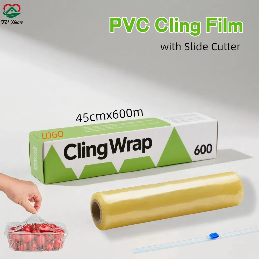 Custom Food Safe Grade PE Cling Film Plastic Rolling Wrap