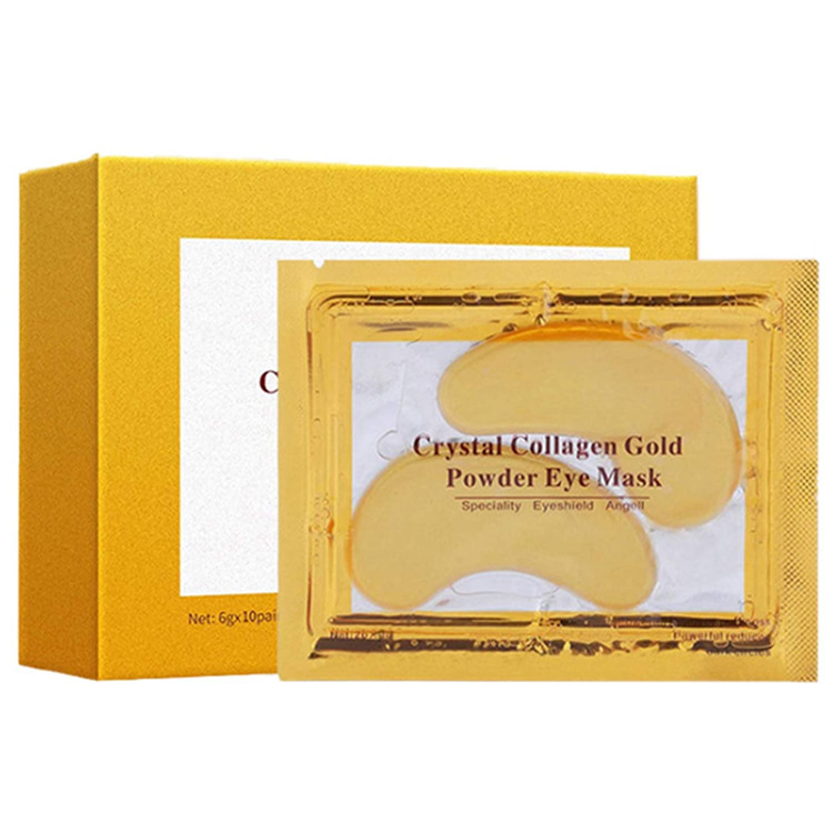 Wholesale Crystal Collagen Gold Powder Eye Mask for Reduce Dark Circles