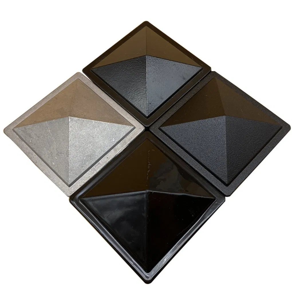 High Quality Custom Sized Coated Steel Fence Rear Cap