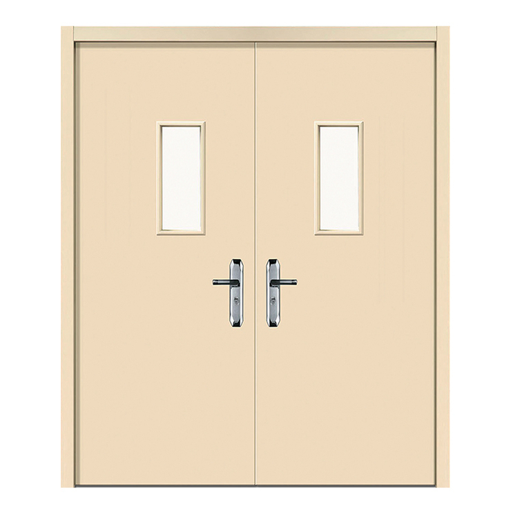 Reliable Smoke Seal Block Fumes Secure Steel Fire Door