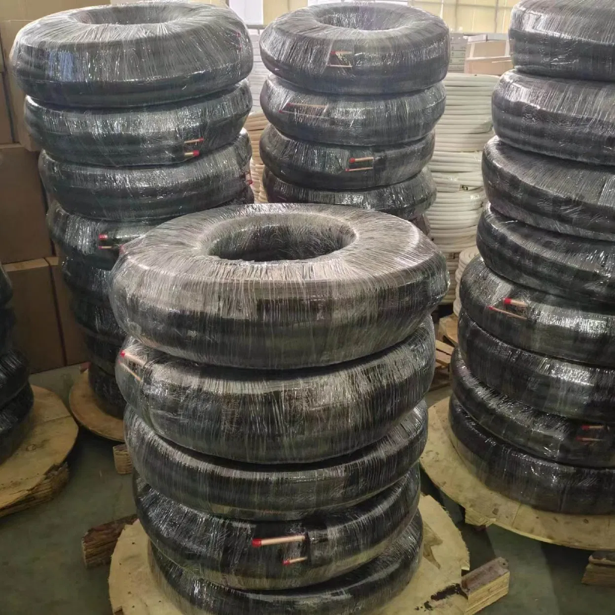 50FT 164FT Black Rubber Insulated Copper Line Set