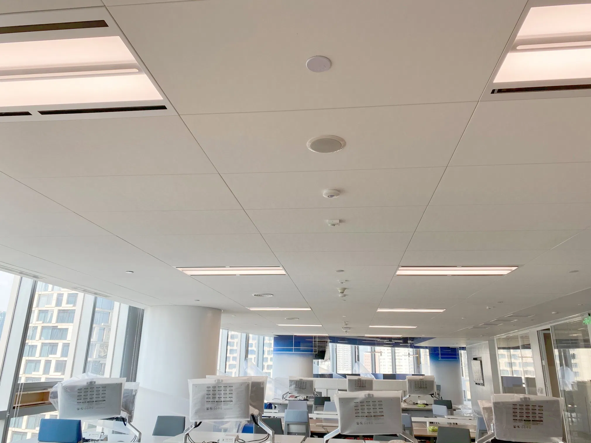 Nrc 0.9 Sound Insulation Fireproof Fully Concealed Edge Rockwool Suspended Ceiling Board