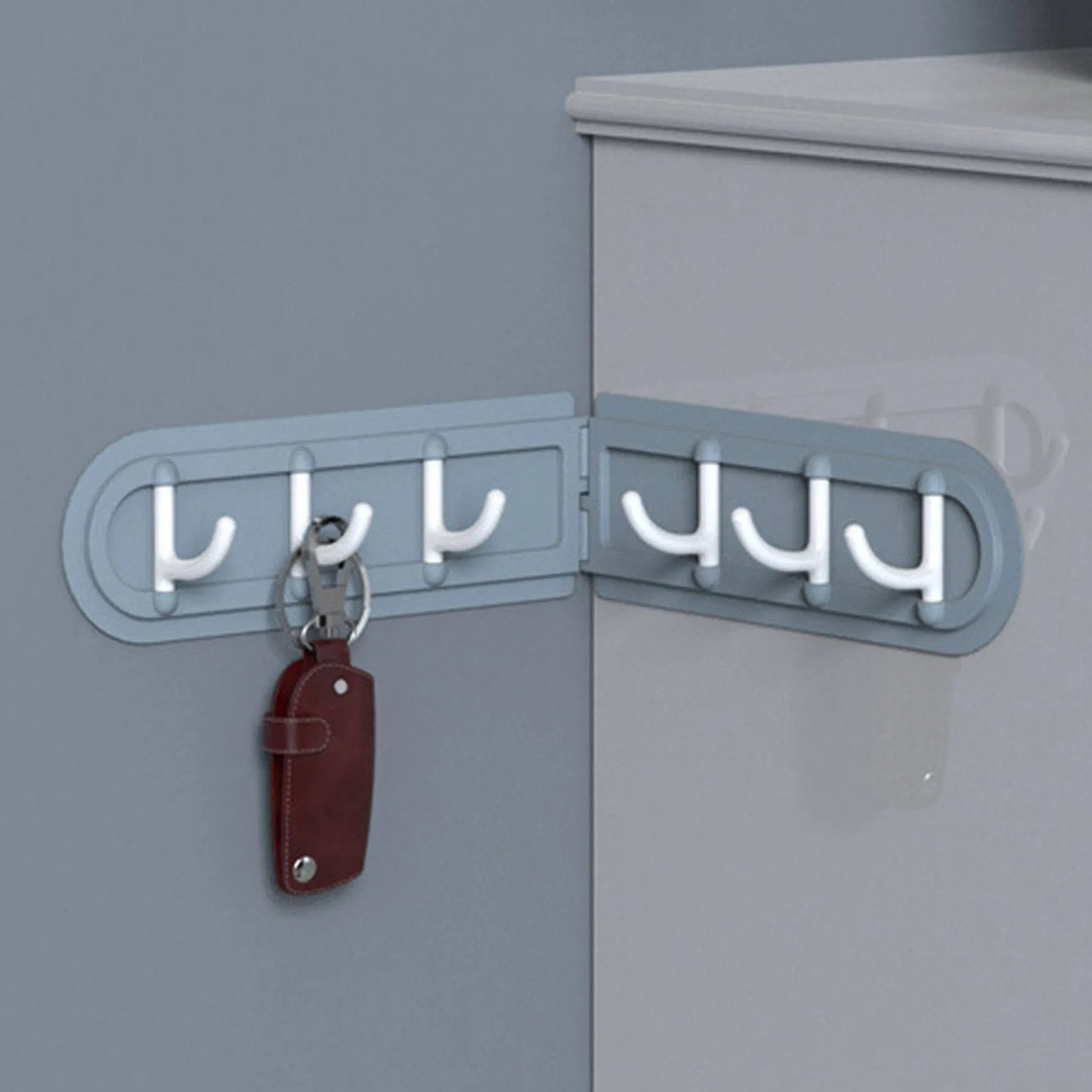 Household Storage Items Bathroom Hooks Wardrobe Closet Hook Foldable Corner Hook