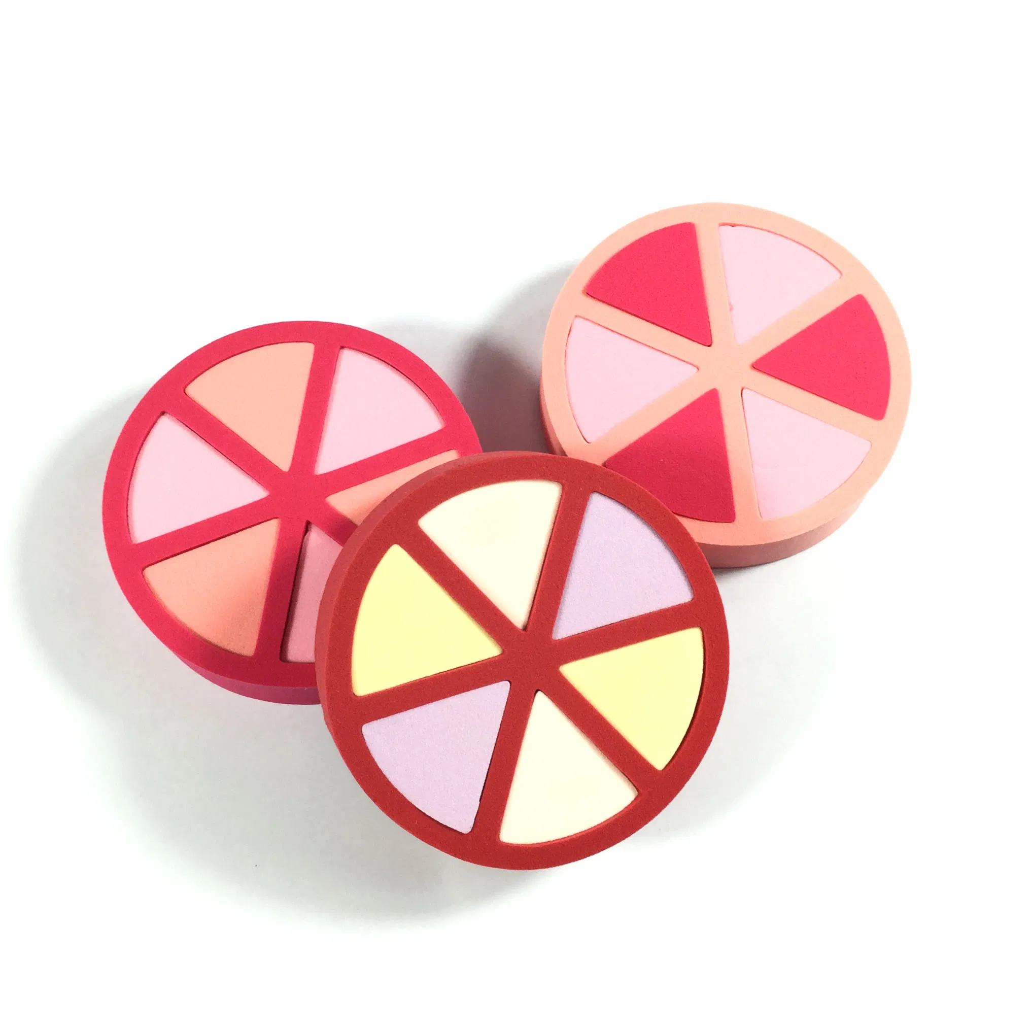 Portable Colourful Facial Clean Cosmetic Powder Puff Blender Face Cleaning Makeup Petal Sponge