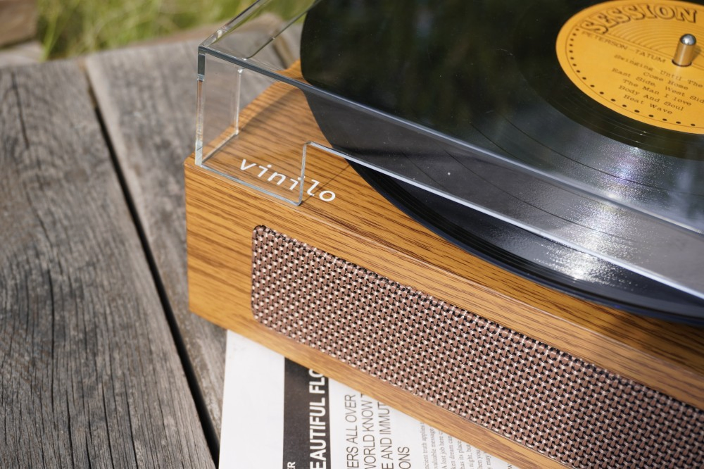 R108A Wooden Box Turntable Lp Playback HiFi Sound Effect Vinyl Record Player Phonograph