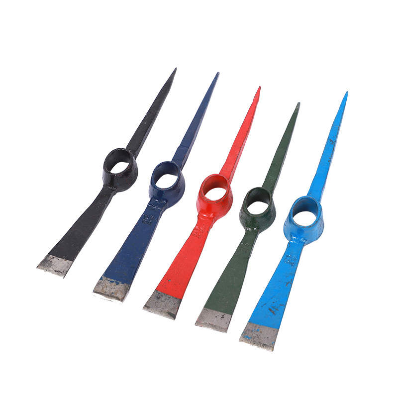 Garden Tool Thickened Double-Headed Small Pickaxe Outdoor Agriculture Hand-Tipped Steel Pick