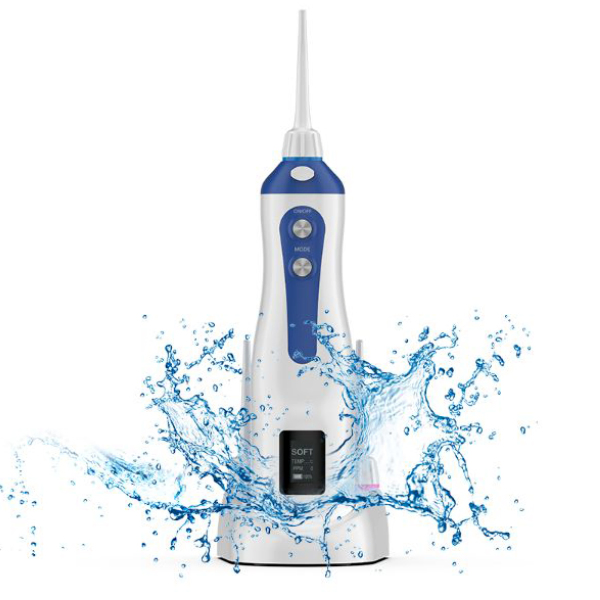 OEM&ODM Factory Electric Oral Irrigator Dental Cleaning Whitening Ipx7 Waterproof 5 Modes LED Screen Display Water Flosser & Power Flosser