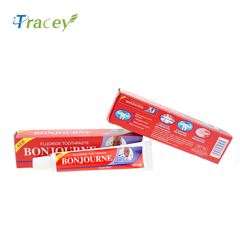 Bonjourney Fluorine Whitening Toothpaste with Cavity Protection Enhances Tooth Coolness Peppermint Flavor Refreshing Breath