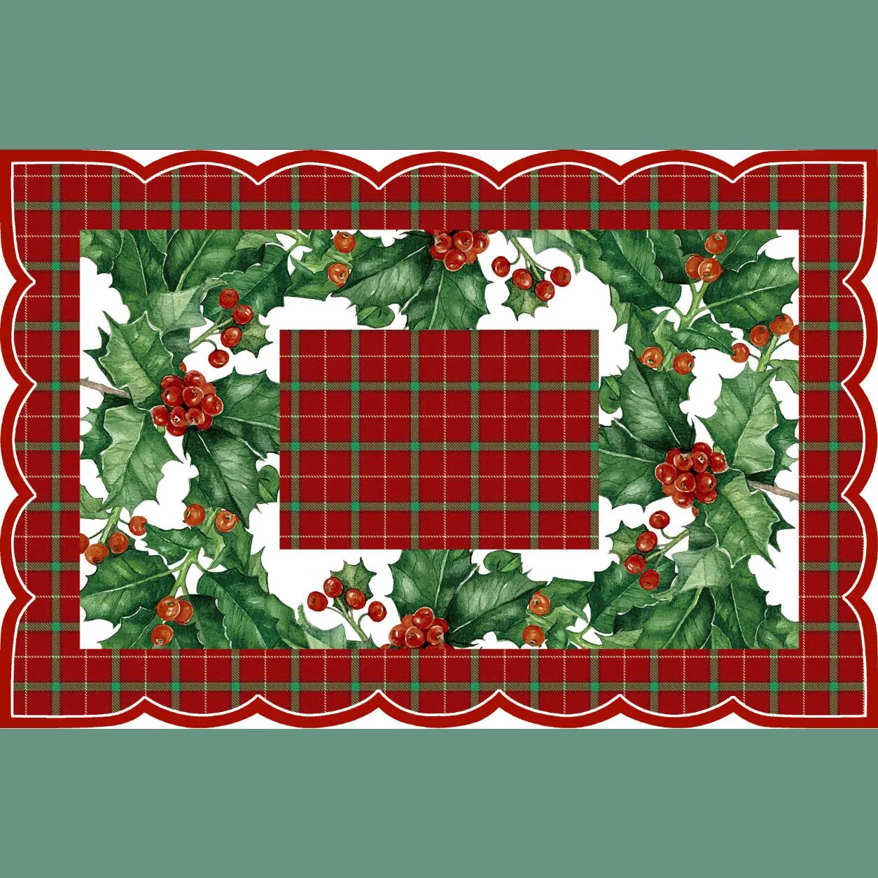 Cheap Price Sample Promotion Christmas Flower and Spring Flower Pattern Placemat
