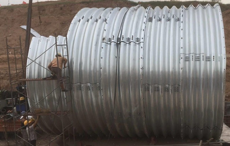 Metal Tunnel Galvanized Steel Culvert Pipe Factory Supply Price