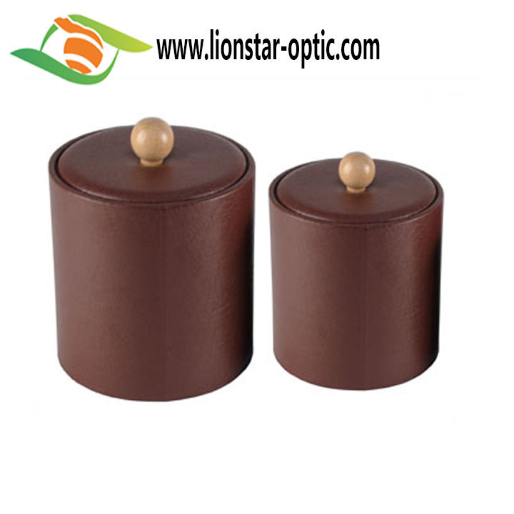 Large Champagne Storage Plastic and PU Leather Ice Bucket