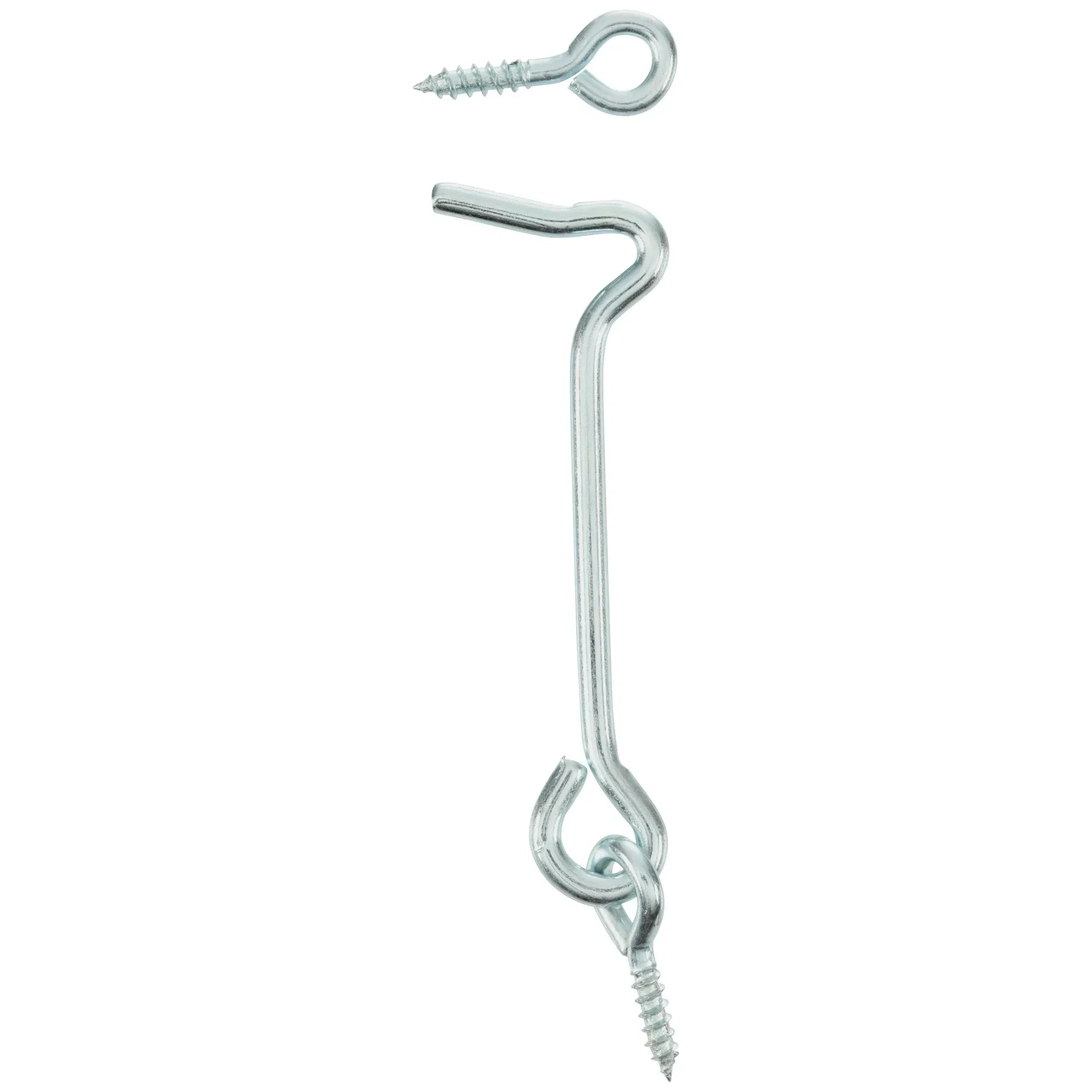 3 in. Gate Hook and Eye, Zinc Plated, 2 Pack