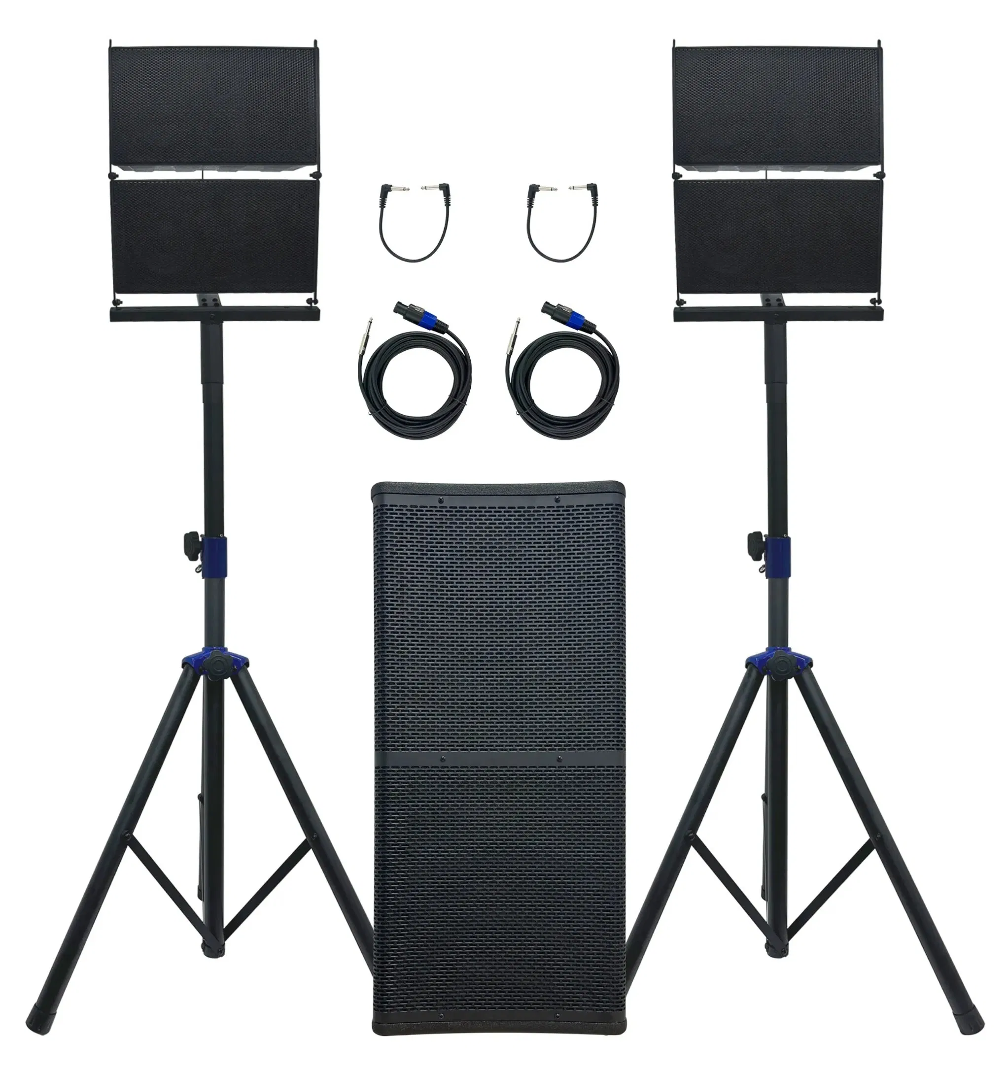 2000W Professional Audio PA System Line Array Speaker with Dual 12" Active Subwoofer