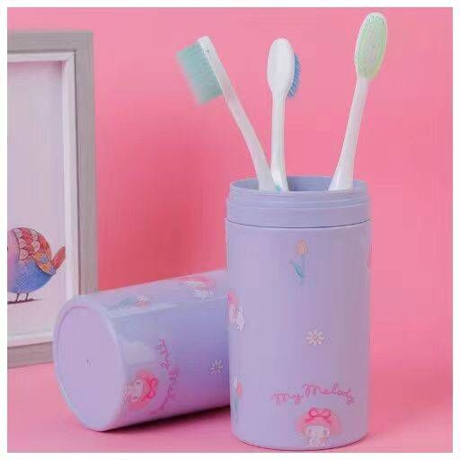 PP Material Double Layer Gargle Cup Adult Couple Travel Portable