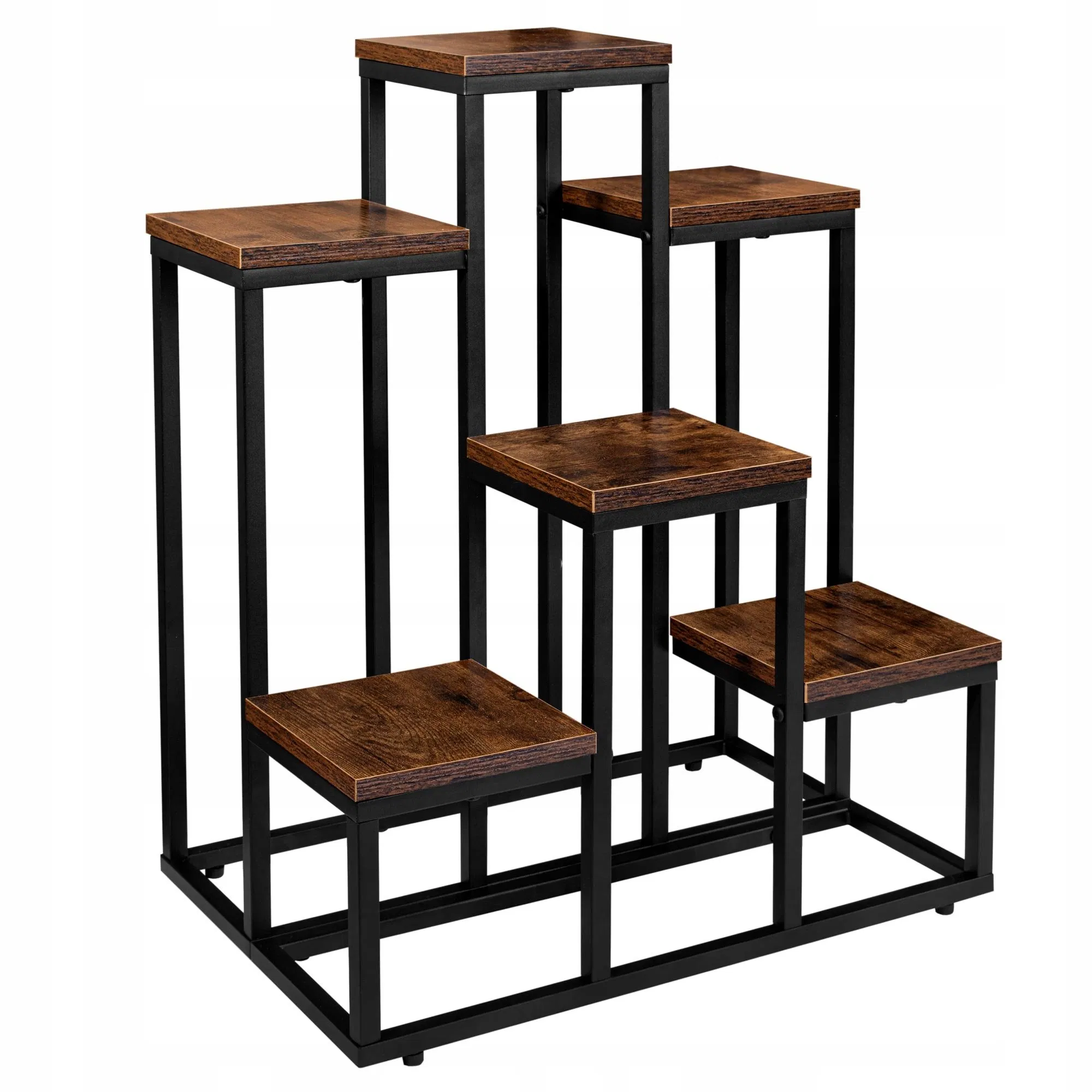 Garden Outdoor Modern Adjustable Wood Bamboo Plant Stand Flower Stand Display
