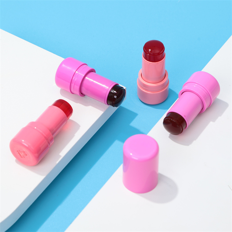Tyx Customizable Bouncy Jelly Blush Stick New Arrival Wholesale Price Makeup Custom Long Bouncy Lasting Waterproof Cooling Glitter Lip Cheek Jelly Blush Stick