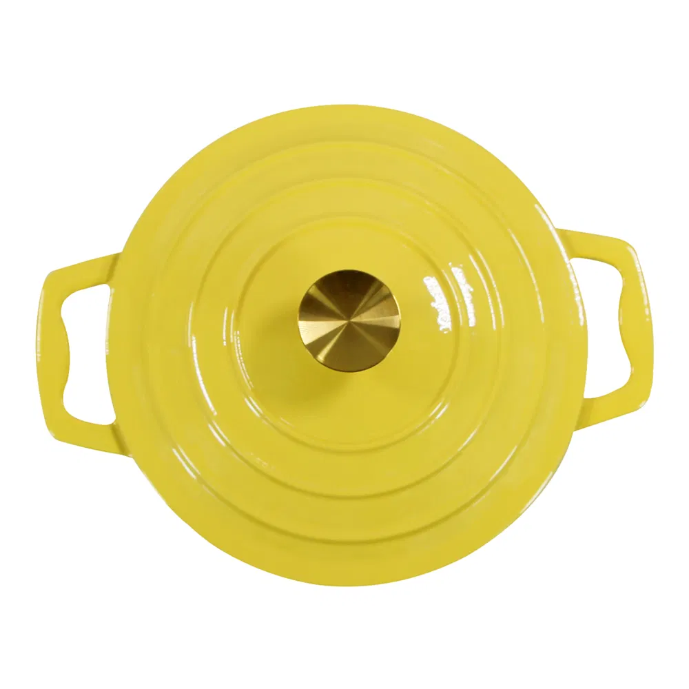 Factory Supply Cookware Utensils Shallow Casserole Non Stick Enamel Cooking Pot French Dish Cast Iron Braisers for Kitchen