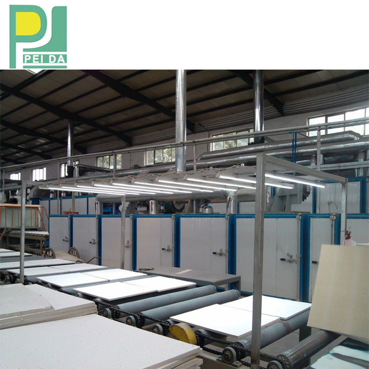 Production of Mineral Fiber Ceilings for Home Decoration