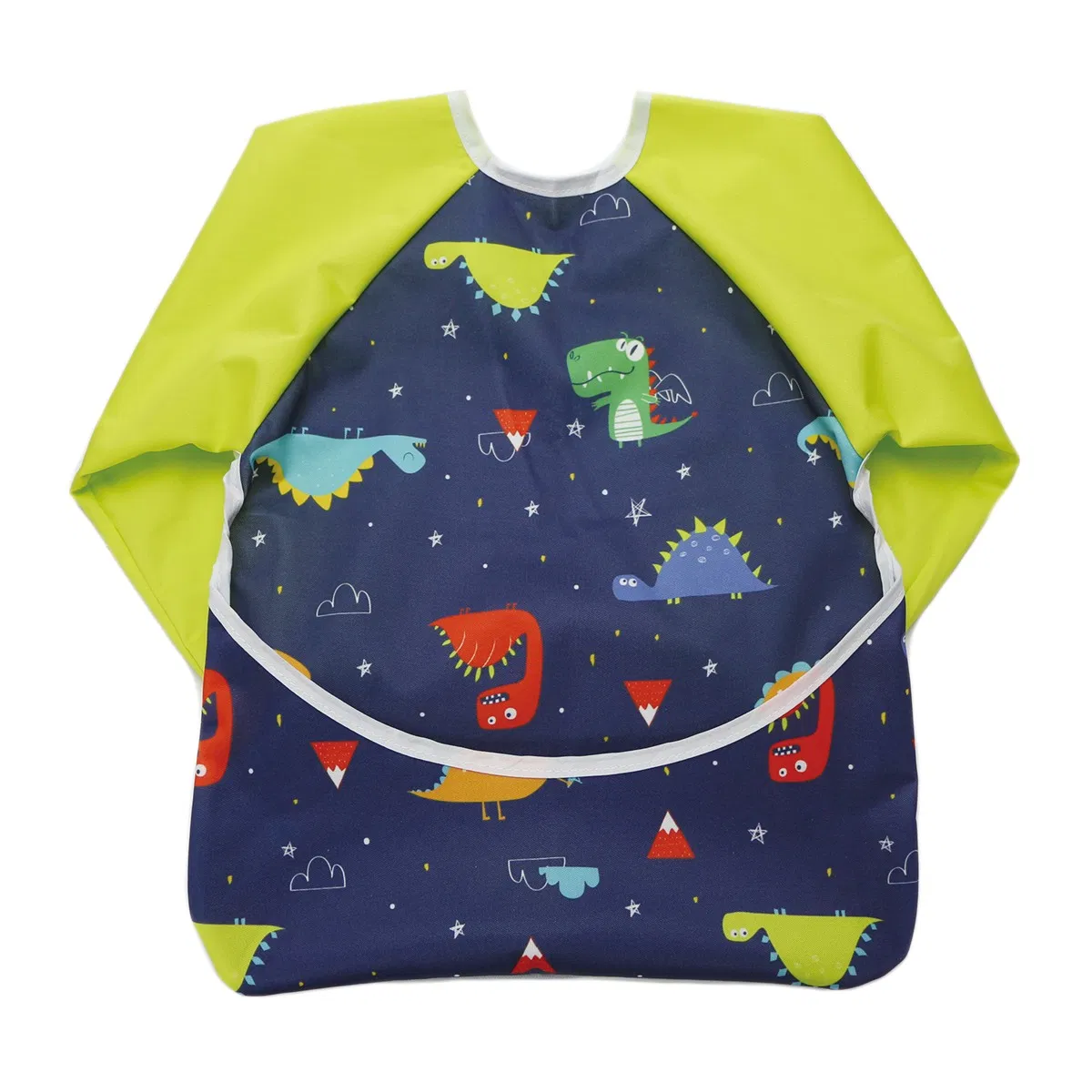 Catcher Sleeved Apron Pocket Toddler Soft Bib Smock