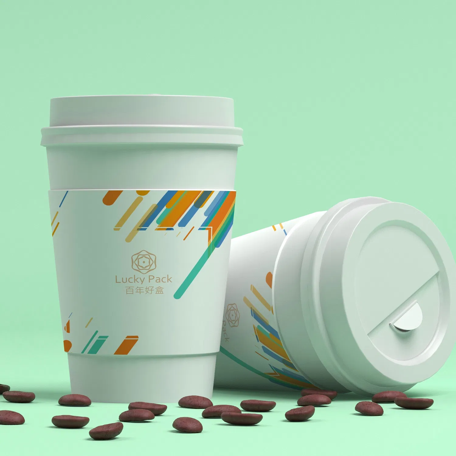 Printed Disposable Water Coffee Paper Cup