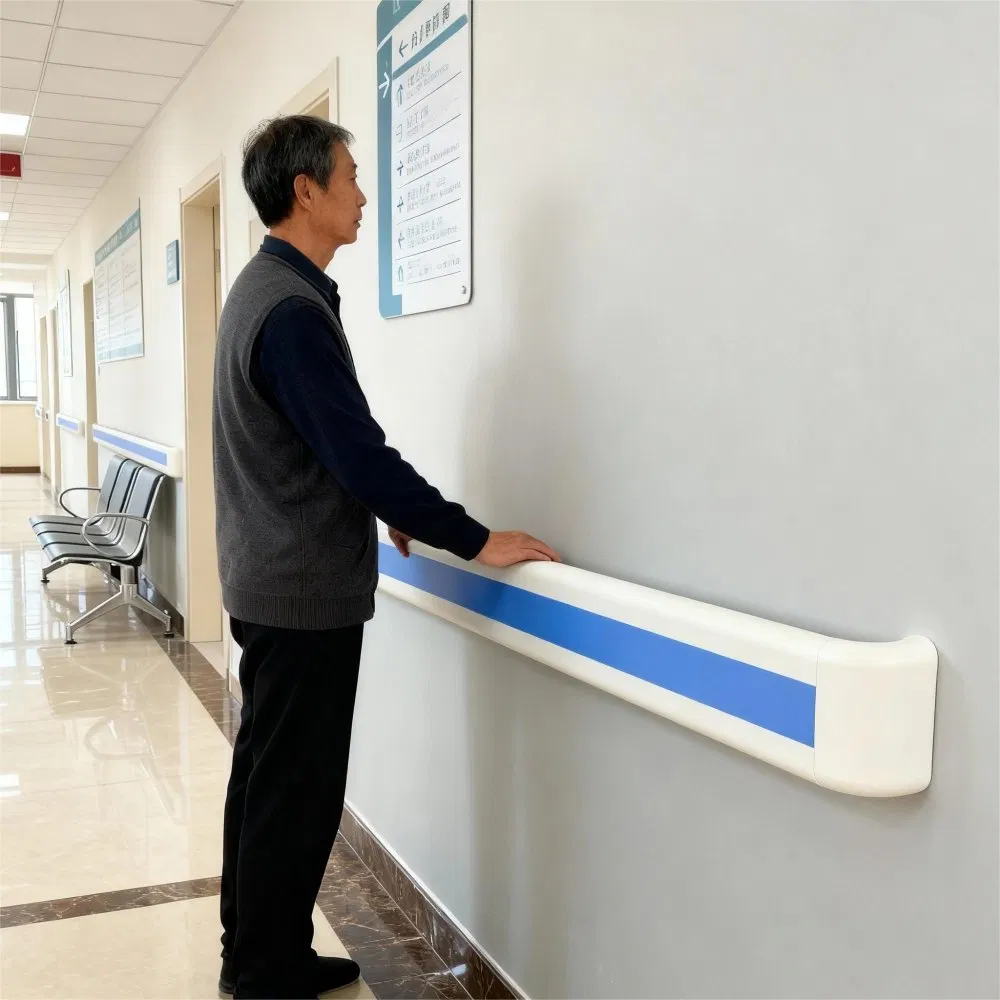 Hospital Handrail for Enhanced Support of Elderly and Disabled in Care Facilities
