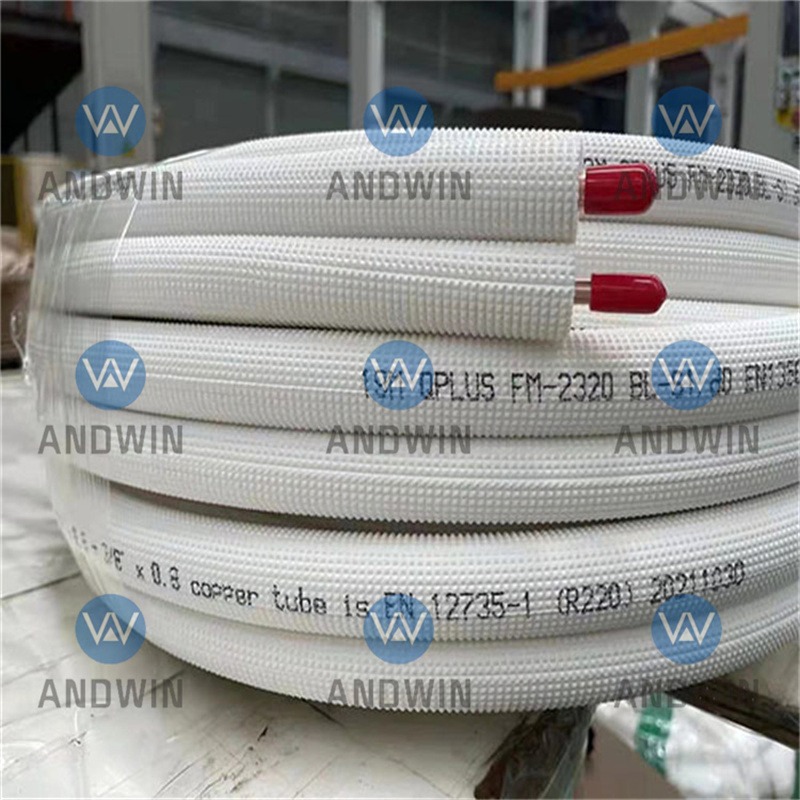 A/C White PE Copper Insulated Pipe Coil Line Set