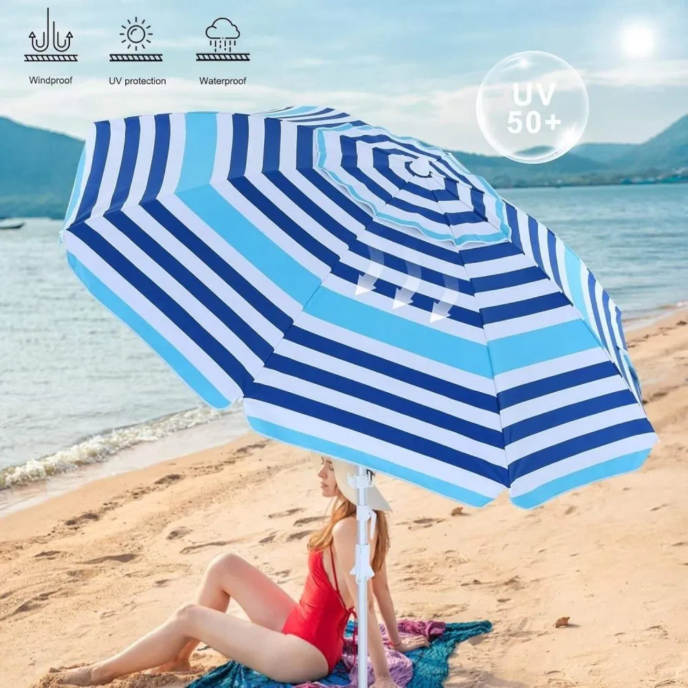 Пляжный зонт 7.5FT с логотипом, оптом