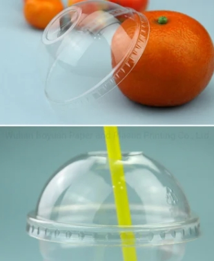 Transparent Custom PP Cup Lid Flat /Dome Cup Cover for Disposable Cups