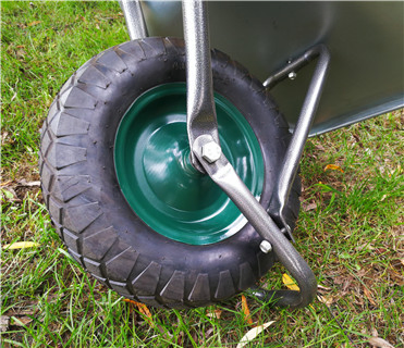 Chinese Hot Selling Painted Metal Tray Industrial Wheel Barrow