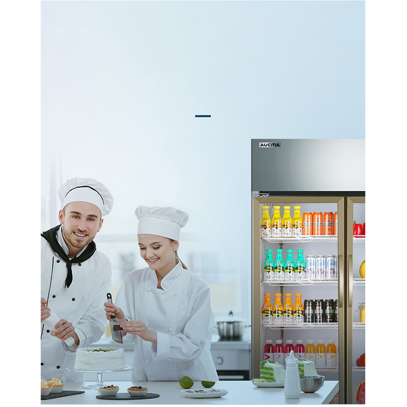 Economical Wholesale Stainless Steel Display Commercial Refrigerator