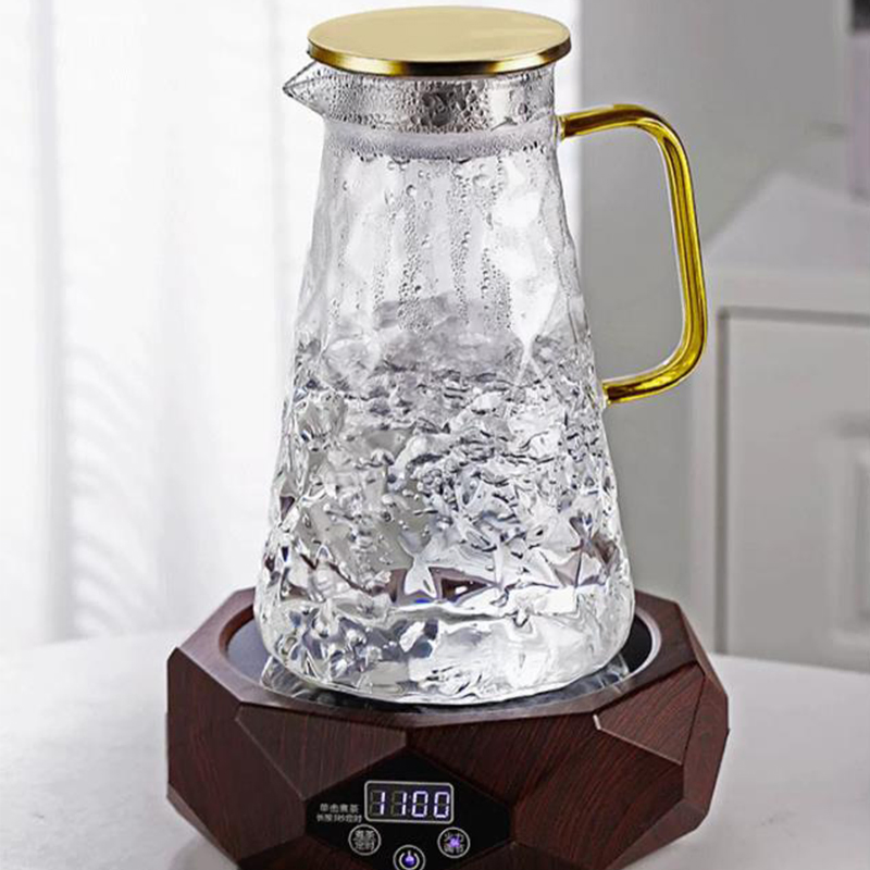 Tea Kettle Set Good Quality Glass Drinking Water Glass Clear Modern Water Pitcher
