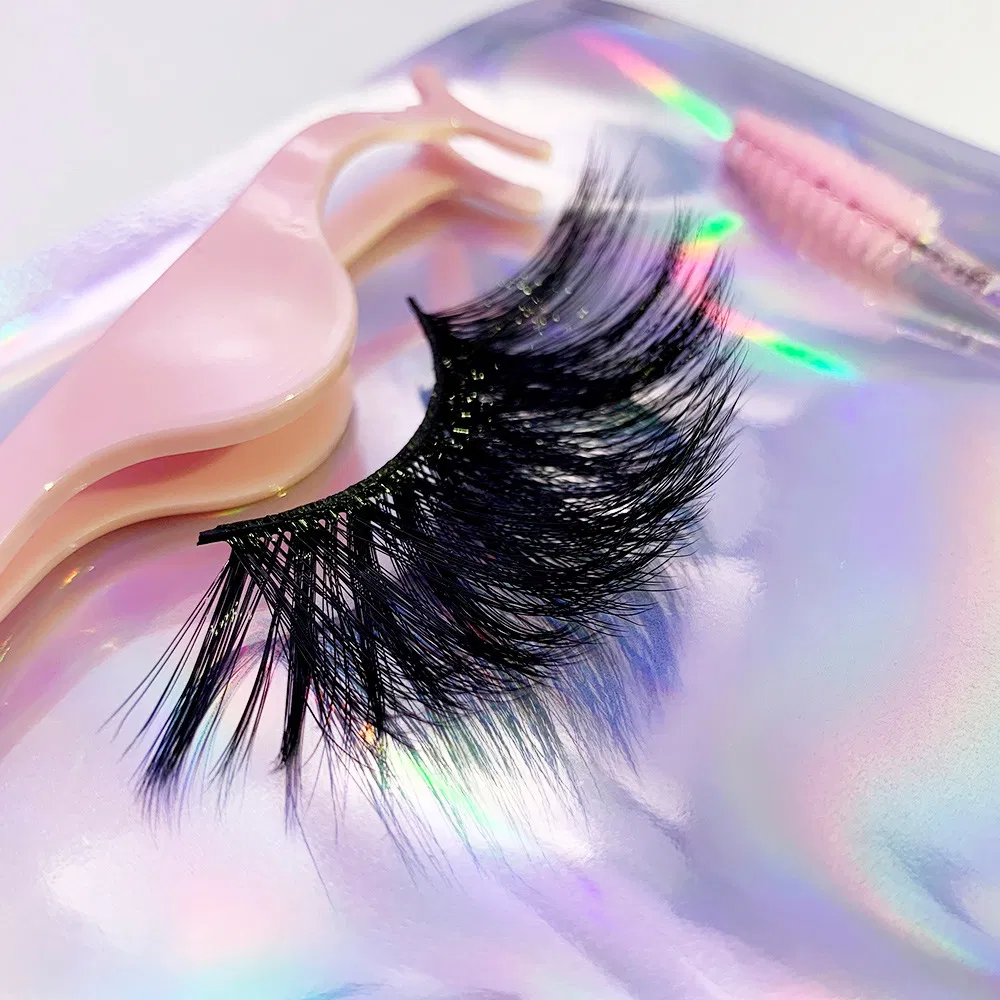 Wholesale Faux Mink Lashes with Eyelash Brush and Tweezers