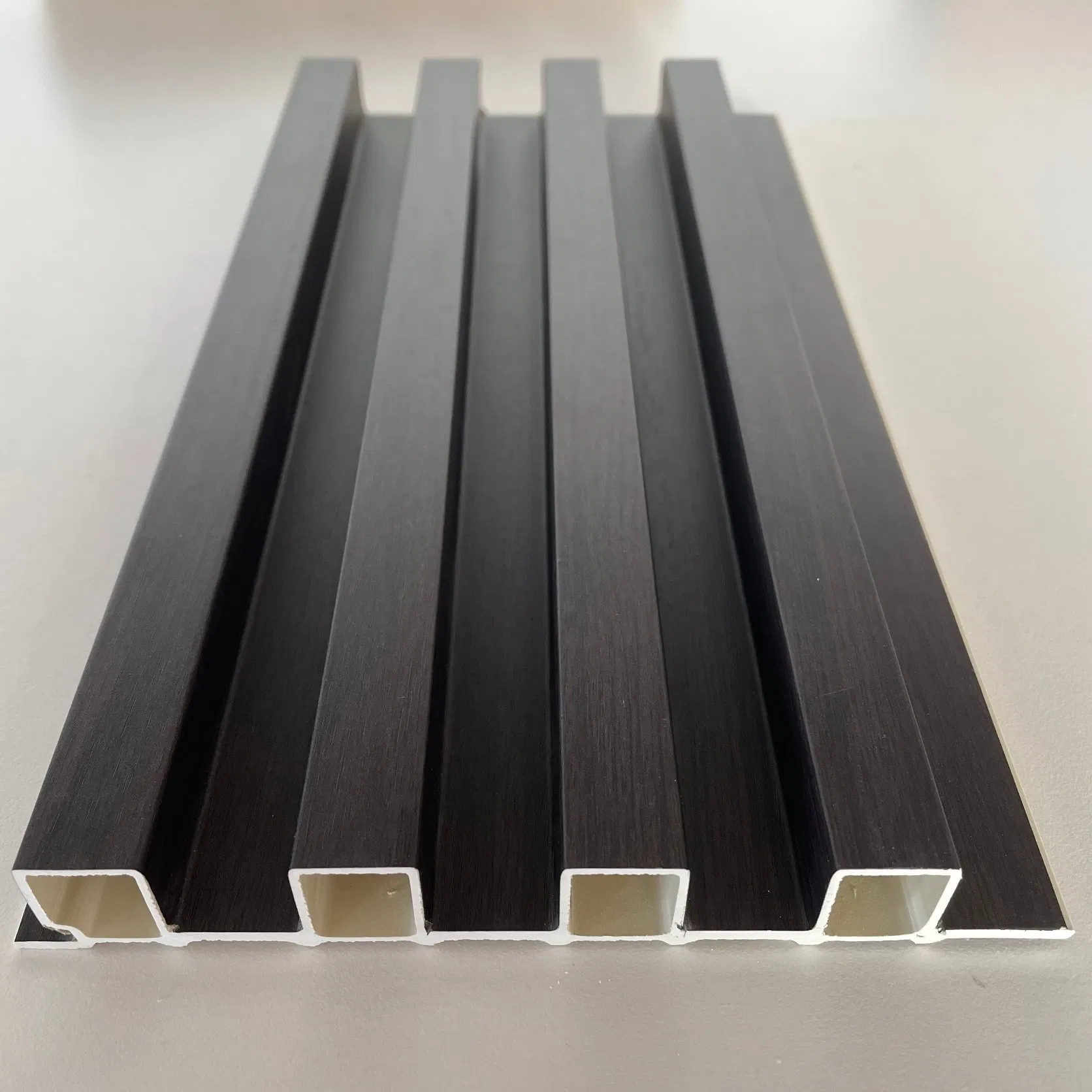High Grade Hollow Design Indoor Interior Laminated Slat Fluted WPC Wall Panel
