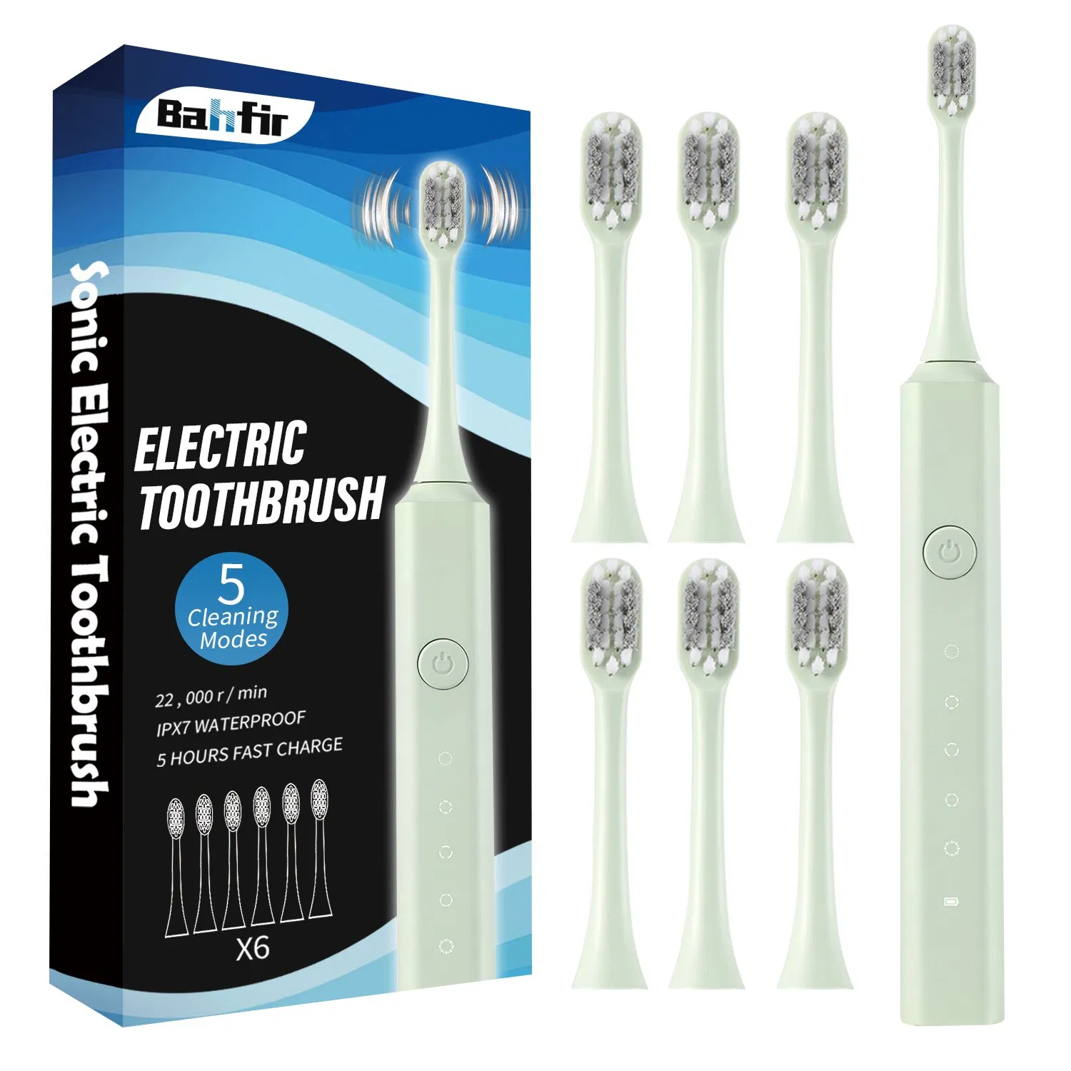 Teeth Whitening Electric Toothbrush Rechargeable Toothbrush for Adults