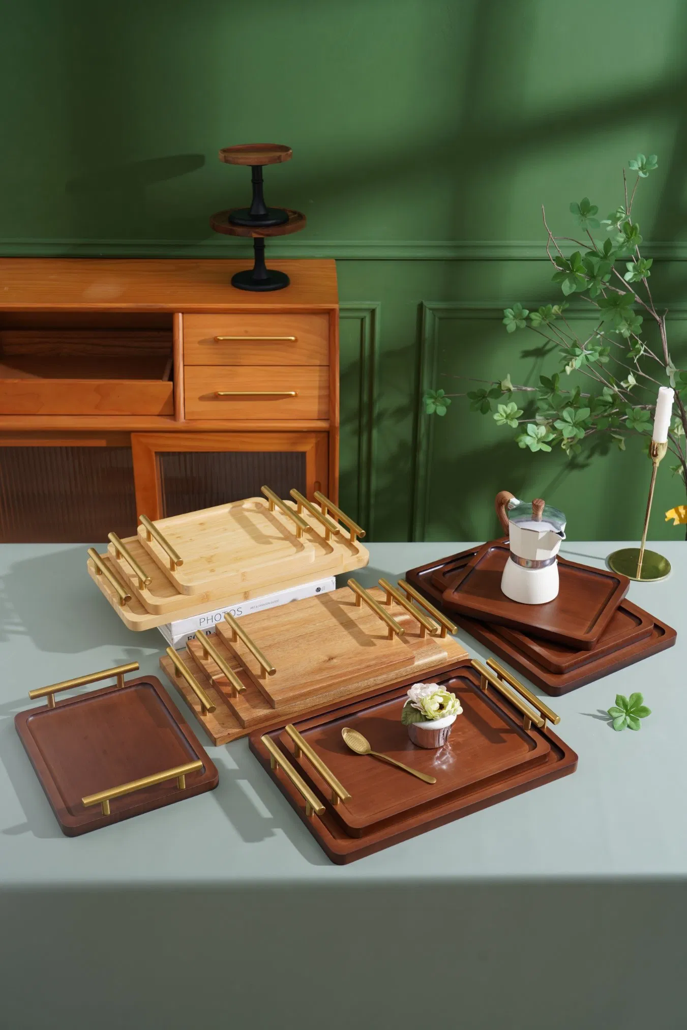 Exquisite Wood Dessert Organizer for Catering Events and Showcases