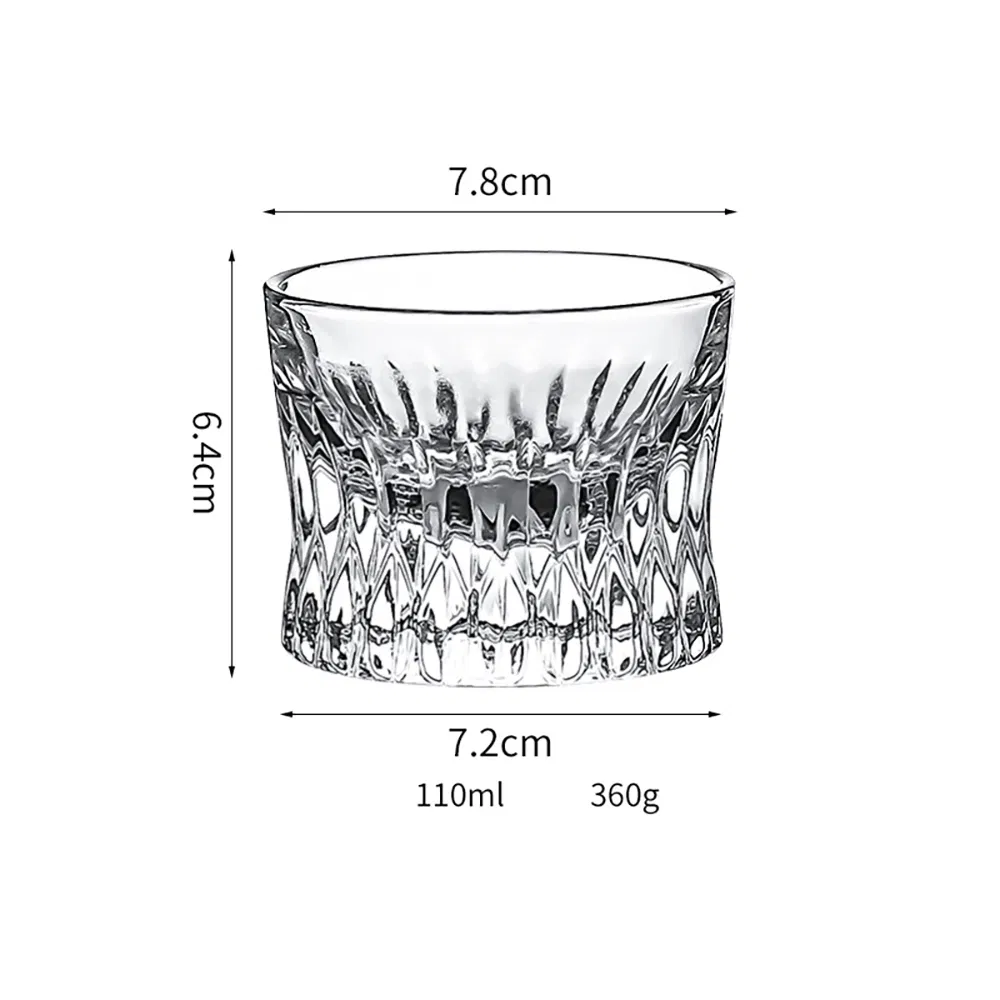 Бокал для виски из хрусталя с камнями