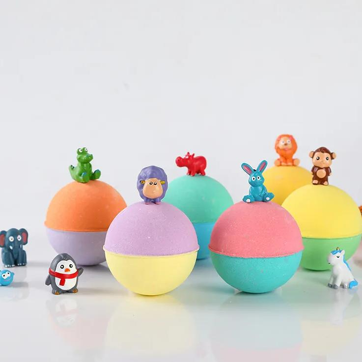 Online Wholesale and Retail 12PCS Kids Organic Small Surprise Bubble Bath Toy Love Bath Bomb