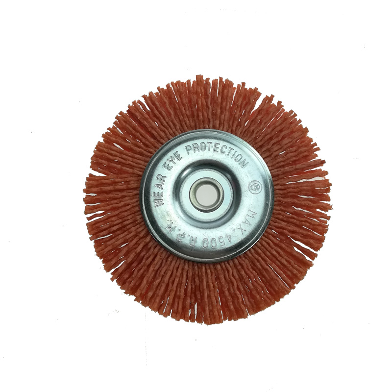 4.5 Inch Fine Nylon Abrasive Radial Wire Brush