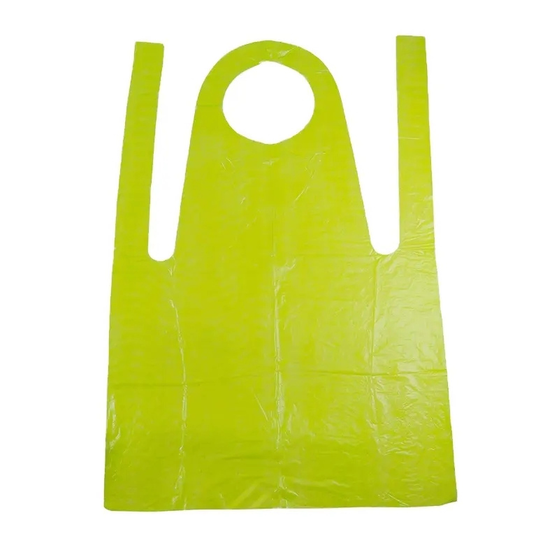 Buy Premium PPE Disposable Apron Plastic White Eco-Friendly for Safety and Protection