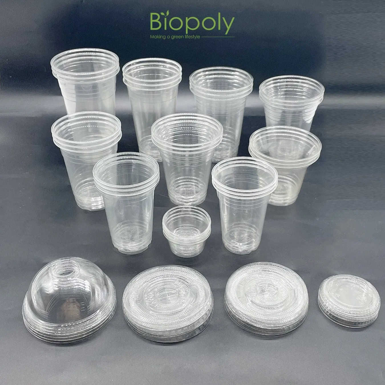 12oz Biodegradable Compostable PLA Cups Cup for Cold Drinking