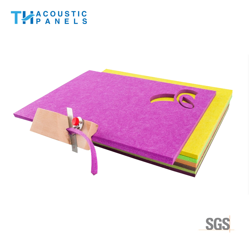 9mm Environmental Friendly Polyester Fiber Decorative Acoustic Panel for Cinema