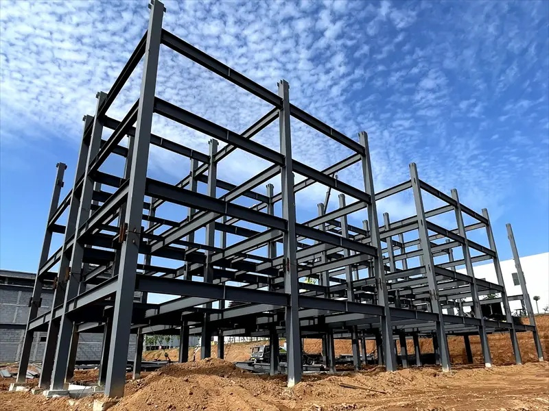 Prefab Light Steel 3s/4s Car Exhibition Hall with High Quality
