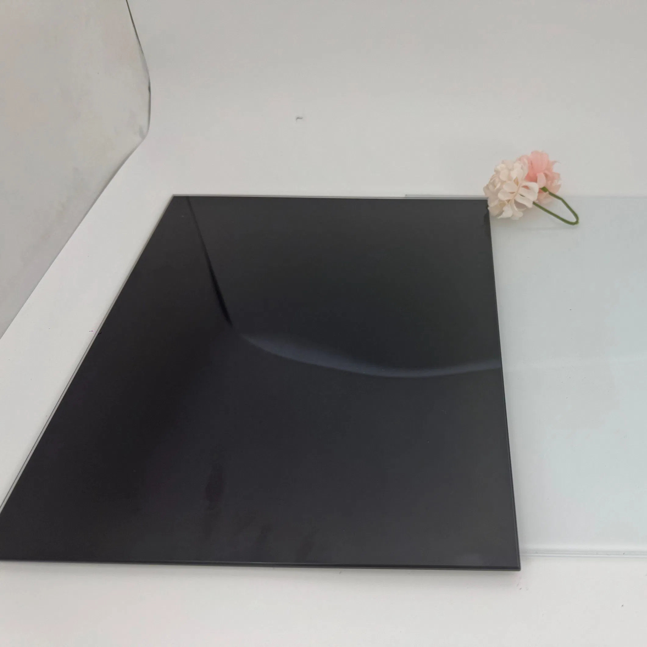 4/5/6mm Black Painted Glass Lacquered Glass