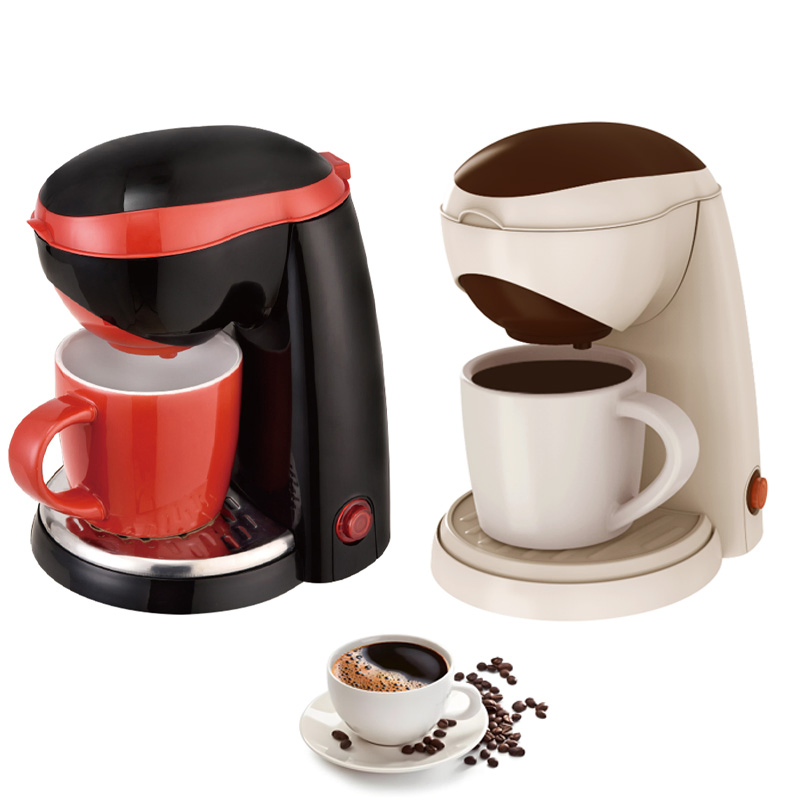 Kitchenware Homemade One Cup Coffee Maker with Hot Coffee Americano Espresso Cafe Powder Automatic Tea Coffee Maker