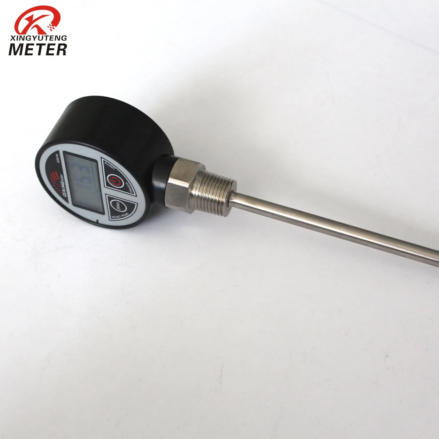 Manufacturer Hot Water LCD Display Stainless Steel Temperature Gauge Qtb108