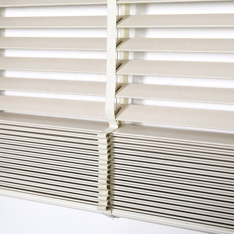 Traditional Natural Bleached Louver Blinds Timber Wooden Venetian Blinds for Interior Horizontal Louver Blinds