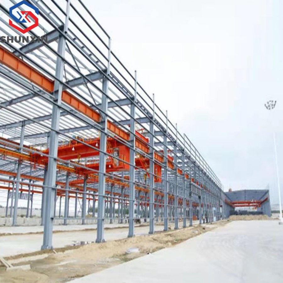 Prefab Durable Galvanized Construction Workshop Building Shed Steel Structure Warehouse