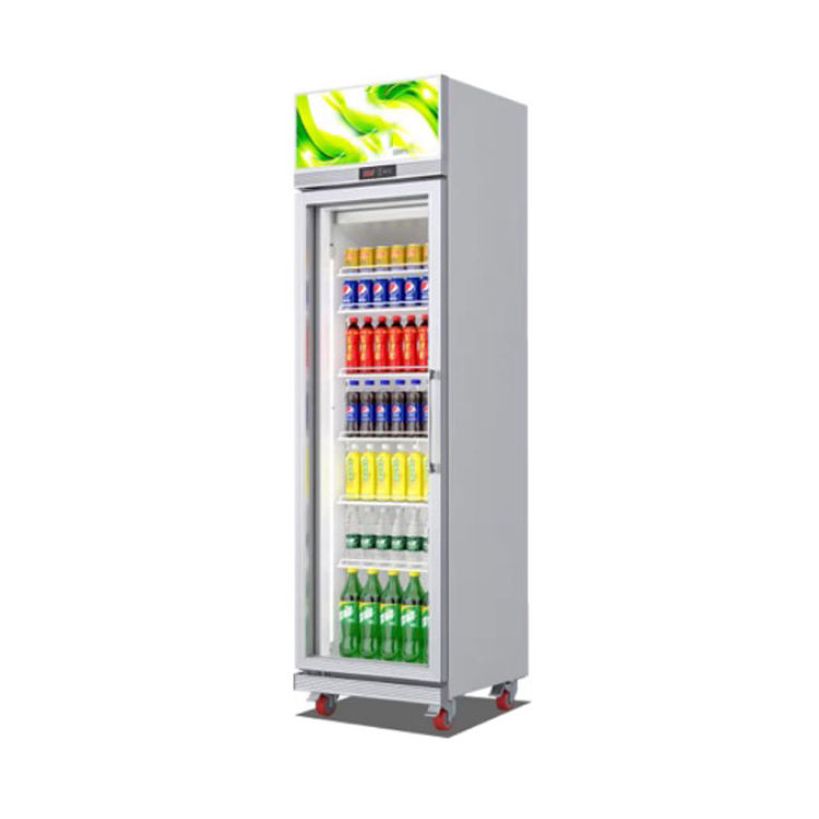Three Glass Doors Single-Temperature Multifunction Beverage Cold Drink Display Refrigerator