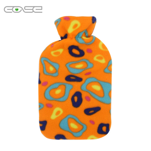 Luxurious 2 Litre Hot Water Bottle with Soft Fleece Cover