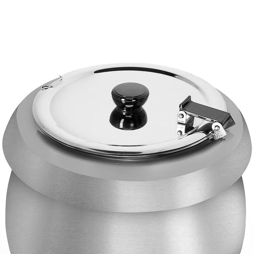 Commercial White Stainless Steel Big Soup Warmer Station Kettle for Restaurant Swh9e
